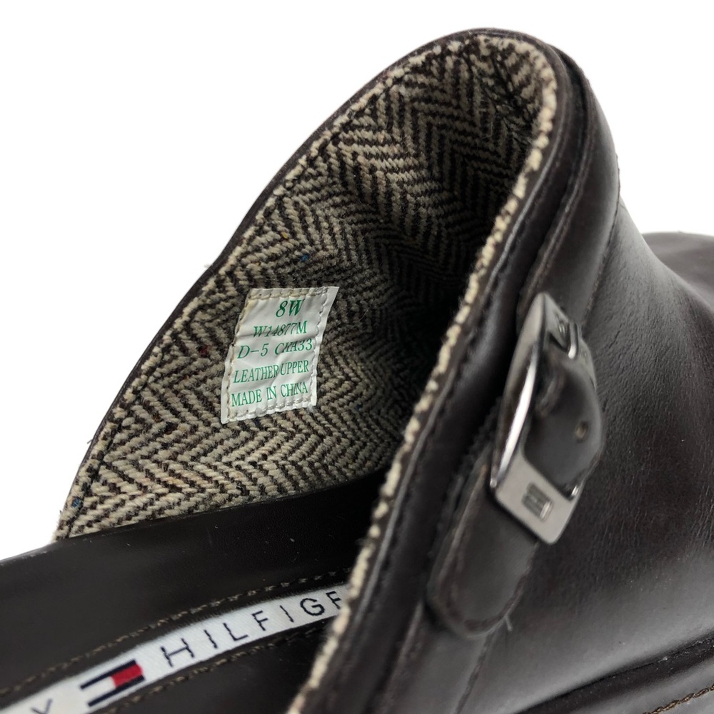 Tommy Hilfiger Womens Leather Backless Clog Shoes - Picture 7 of 8